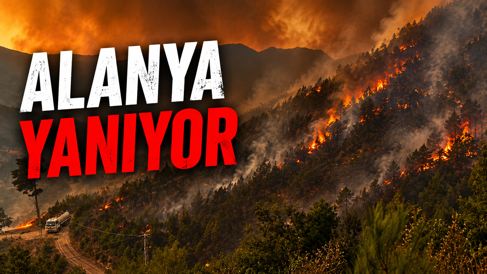Alanya Yangına Karşı Tek Yürek Oldu