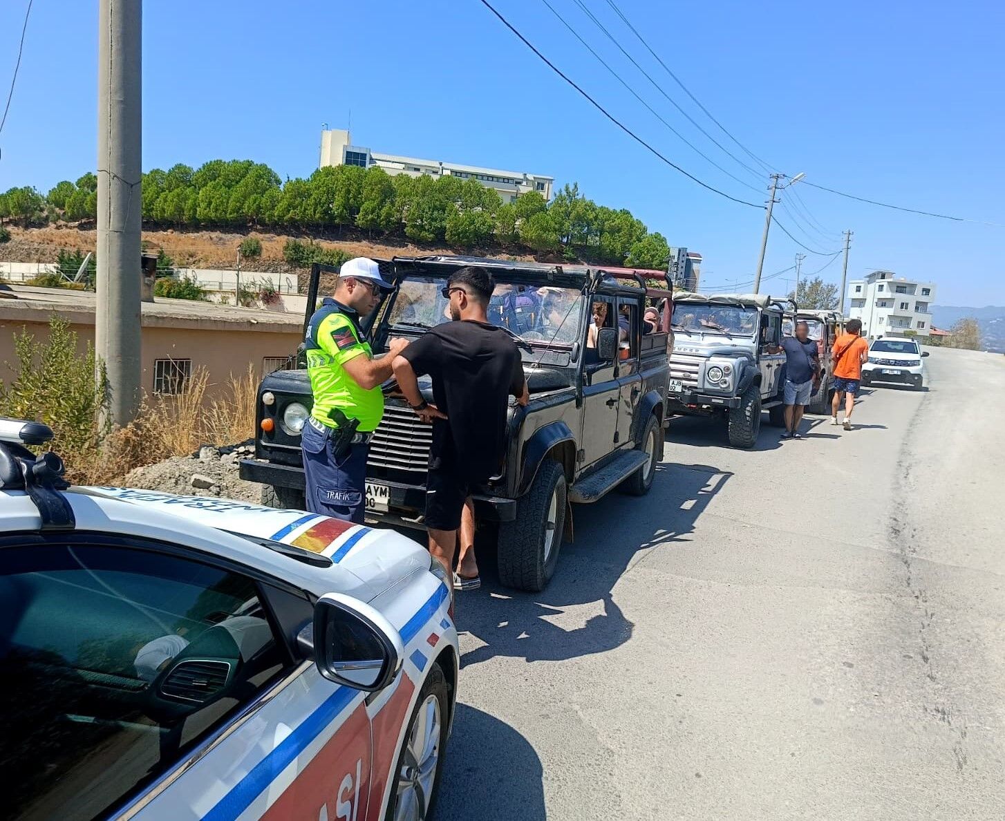 Alanya'da safari araçlarına denetim: 5 araca 233 bin TL ceza