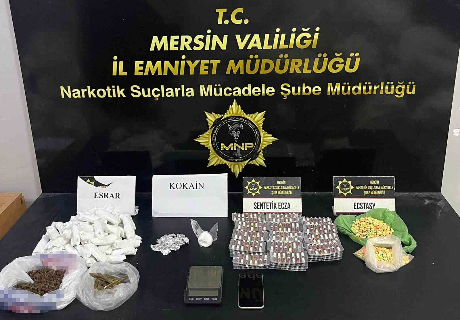 Mersin'de uyuşturucu operasyonları: 5 tutuklama