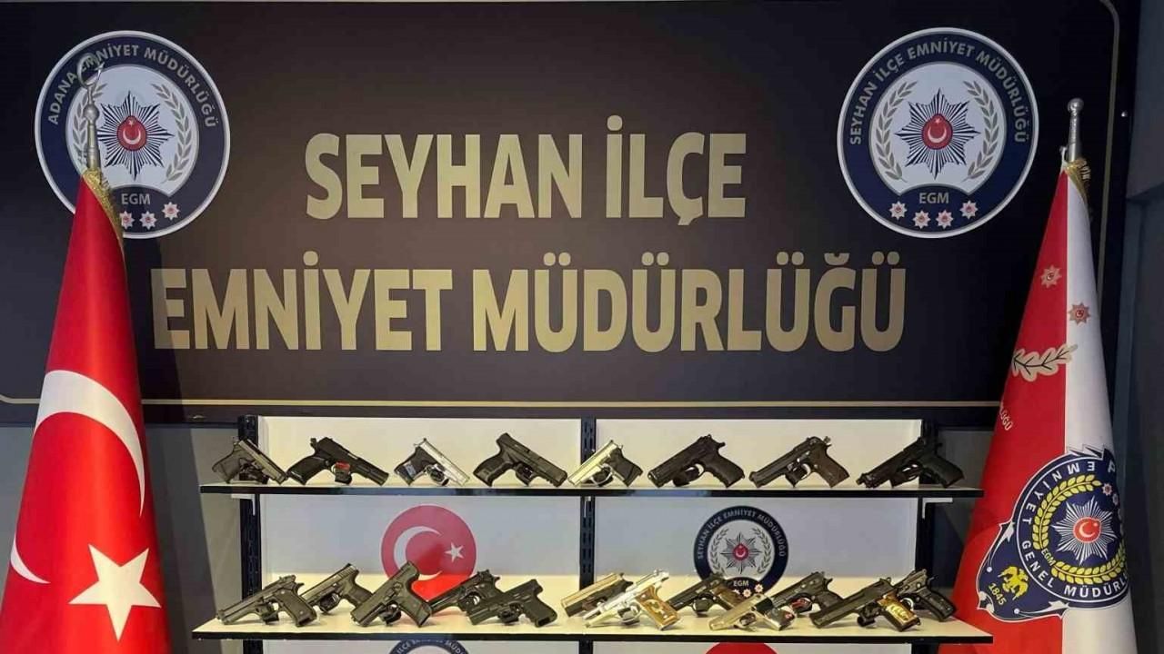 Seyhan polisi 53 silah ele geçirdi, aranan 281 kişiyi de yakaladı
