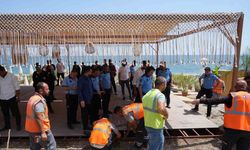 Konyaaltı sahilinde kıyı işgali denetimi gerginliğe dönüştü, bazı çalışanlar fenalaştı