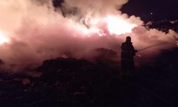 Samandağ’da çöplük yangını