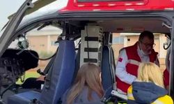 7 yaşındaki epilepsi hastası 112 helikopter ambulansla Mersin’ sevk edildi