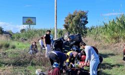 Otomobil şarampole yuvarlandı: 3 yaralı