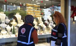 Antalya Ticaret İl Müdürlüğü ekiplerinden kuyumcu ve emlakçılara denetim