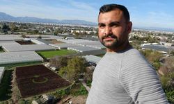 Antalya’da çiftçiler 1,5 dönümlük tarlaya 13 bin marulla Türk bayrağı deseni oluşturdu