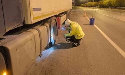 Burdur’da yük taşıyan araçlara yönelik denetimde 25 araç ve sürücüsüne idari ceza