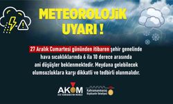 Kahramanmaraş'ta soğuk hava uyarısı