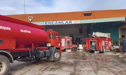 Soğuk hava deposundaki yangın paniğe neden oldu