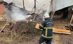 Burdur'da evde yangın paniği