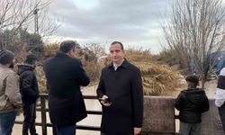 Tarsus'ta yağmurdan zarar gören bölgede inceleme