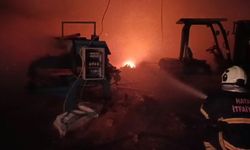 Payas'ta marangoz atölyesinde yangın