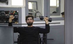 Serebral palsi hastası genç sporla hayata tutundu