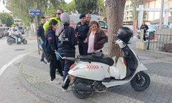 Ehliyetsiz ve muayenesi geçmiş motosikletle kaza yaptı 42 bin lira ceza uygulandı