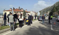 Motosikletin kontrolünü kaybeden sürücü ağır yaralandı