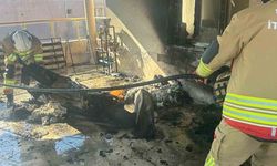 Reyhanlı'da evin balkonundan alevler yükseldi