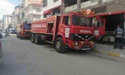 Kafenin mutfağında korkutan yangın