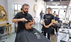 Kahramanmaraş'ta bir berber özel bireye meslek kapısı açtı
