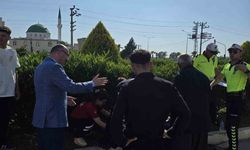 Kaza yapan gence ilk müdahaleyi Vali Serdengeçti yaptı