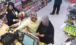 Teyze ve yeğenin çaldığı parayla alışveriş yaptığı anlar görüntülendi