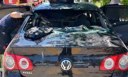 Osmaniye'de otomobilde çıkan yangın itfaiyenin müdahalesiyle söndürüldü
