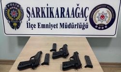 Şarkikaraağaç'ta ruhsatsız silah operasyonu: 2 şüpheli hakkında işlem başlatıldı