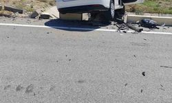 Isparta'da trafik kazası ucuz atlatıldı