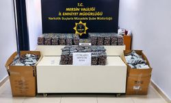 Mersin'de 155 bin 568 adet uyuşturucu hap ele geçirildi, 2 kişi tutuklandı