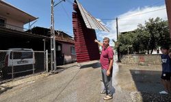 Ağustos ayında çatı uçtu, vatandaşlar o anı anlattı