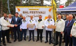 Kahramanmaraş'ta ilk kez bal festivali: 1 kilogram bal yiyen yarışmacı birinci oldu