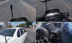 Kaza anları kamerada:Araçlarla çarpışan motosiklet ve elektrikli bisiklet sürücüleri yaralandı