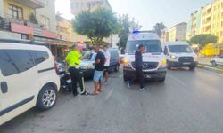 Kırmızı ışık ihlali kazayla bitti, motosiklet sürücüsü yaralandı