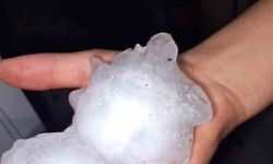 Adana'da yumruk büyüklüğünde dolu yağışı tarım arazilerine zarar verdi
