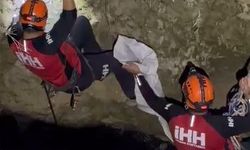 Alanya'da 10 metrelik su kuyusunda mahsur kalan kediyi ekipler kurtardı