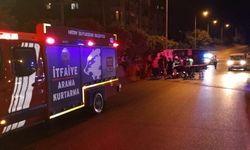 Belen'de devrilen kamyonun sürücüsü yaralandı