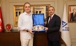 Ömer Çelik'ten Yüreğir Belediye Başkan Vekili Tarık Özünal'a ziyaret