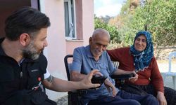 Orman yangınında tamamen yanan evin eşyaları yenilendi