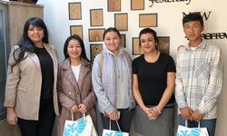 Kırgızistan'dan gelen öğrenciler ülkelerine dönüyor