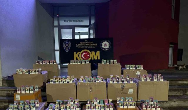 Adana’da kaçakçılık operasyonu