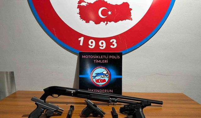 İskenderun’da çok sayıda silah, mühimmat ve uyuşturucu madde ele geçirildi