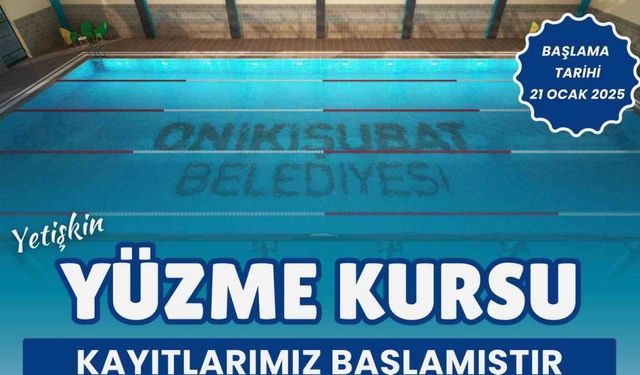 Kahramanmaraş’ta yüzme kursları başladı