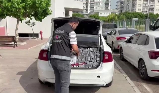 Adana’da 1 milyon 200 bin TL’lik kaçak sigara ele geçirildi: 2 tutuklama