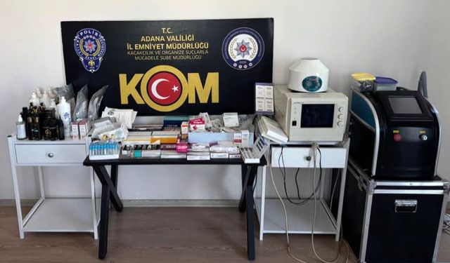 Adana’da kaçak klinik operasyonu