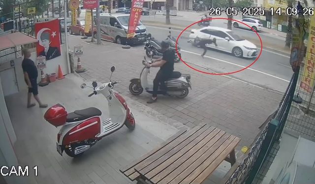 Bir anda takla atarak yere düştü, ne yaşadığına o da anlam veremedi
