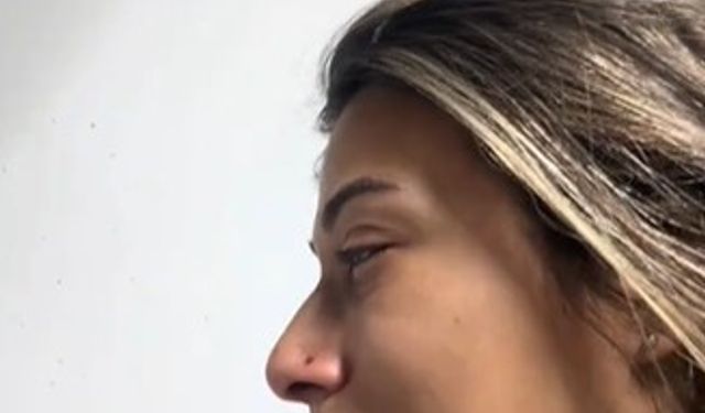 Kadın üretici dolu felaketini gözyaşlarıyla anlattı