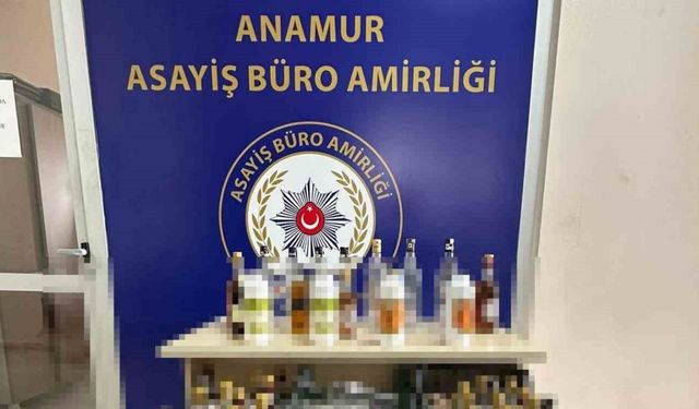 Mersin’de sahte içki üreten şüpheli yakalandı