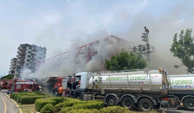 Mersin’deki fabrika yangını kontrol altına alındı