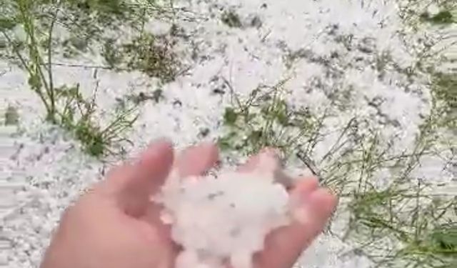 Osmaniye’de dolu yağışı etkili oldu