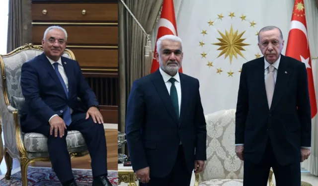 Cumhurbaşkanı Erdoğan, DSP ve HÜDA PAR liderlerini kabul etti