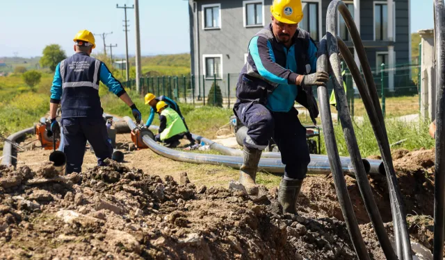 Sakarya Kaynarca’nın 11 kilometrelik yeni içme suyu hattı tamamlandı
